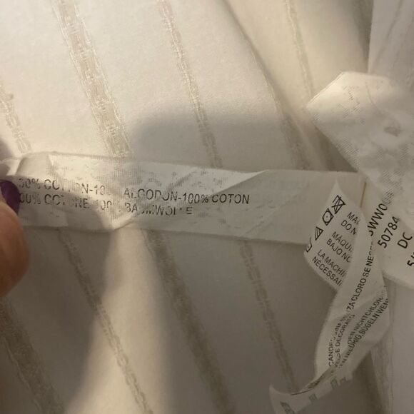 Los Angeles Third & Army Laundered Shirt Mens XL Off White Gray - Picture 9 of 10